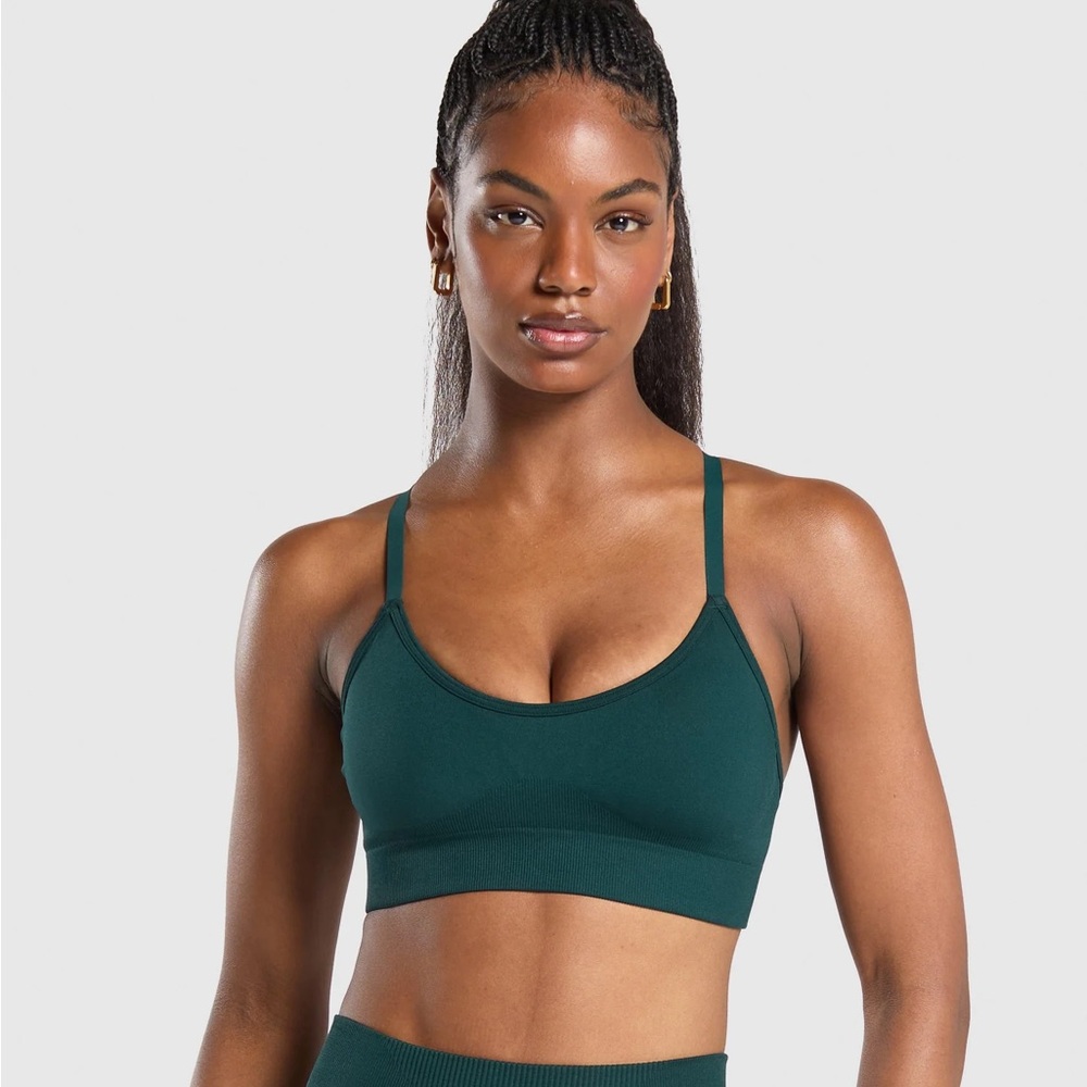 Gymshark Sweat Seamless Teal Sports Bra